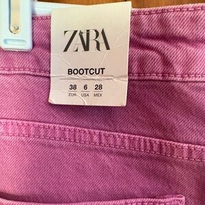 Purple Zara Wide Leg Jeans